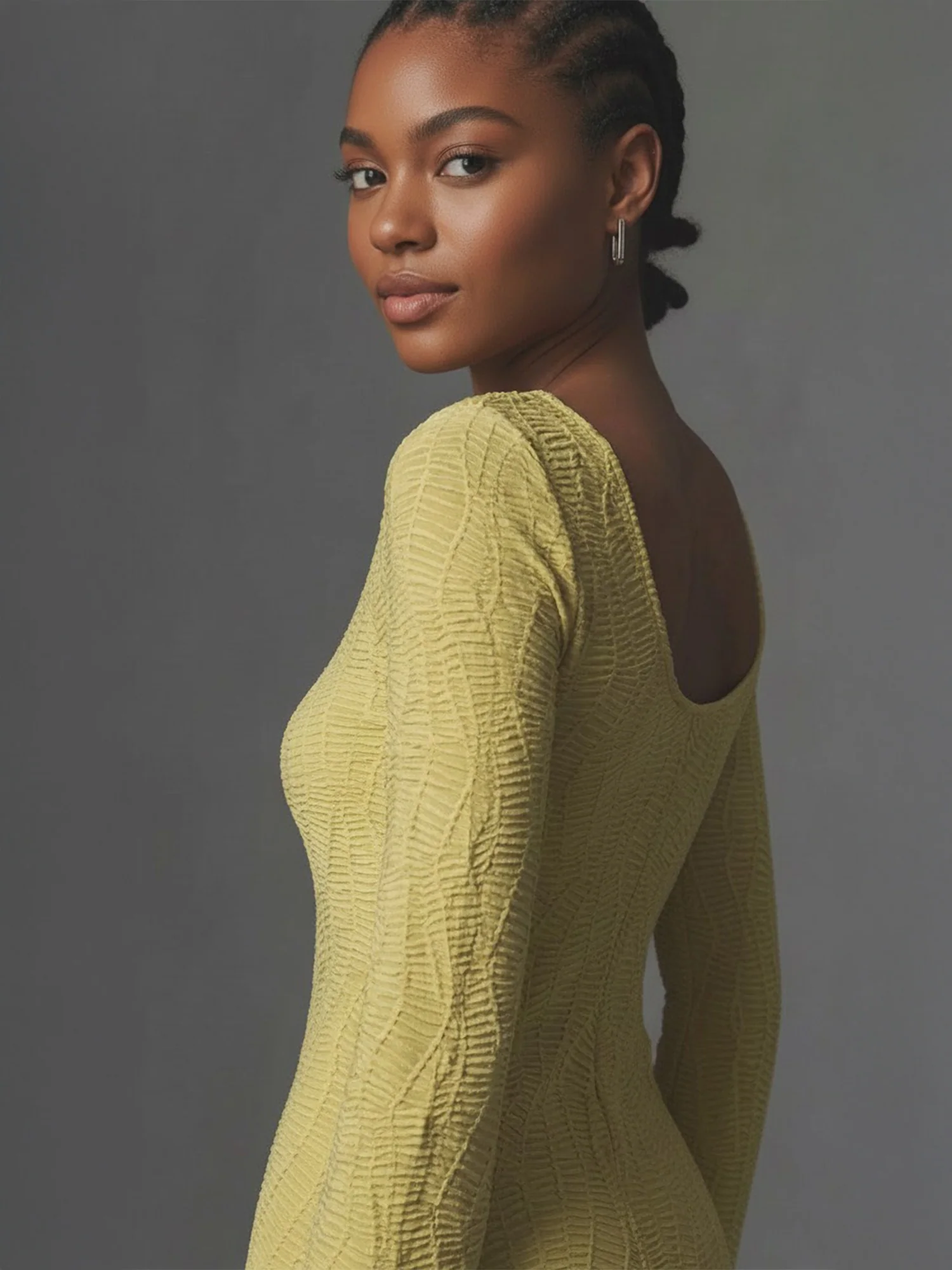 Texture Knit Maxi Sweater Dress - Image 4