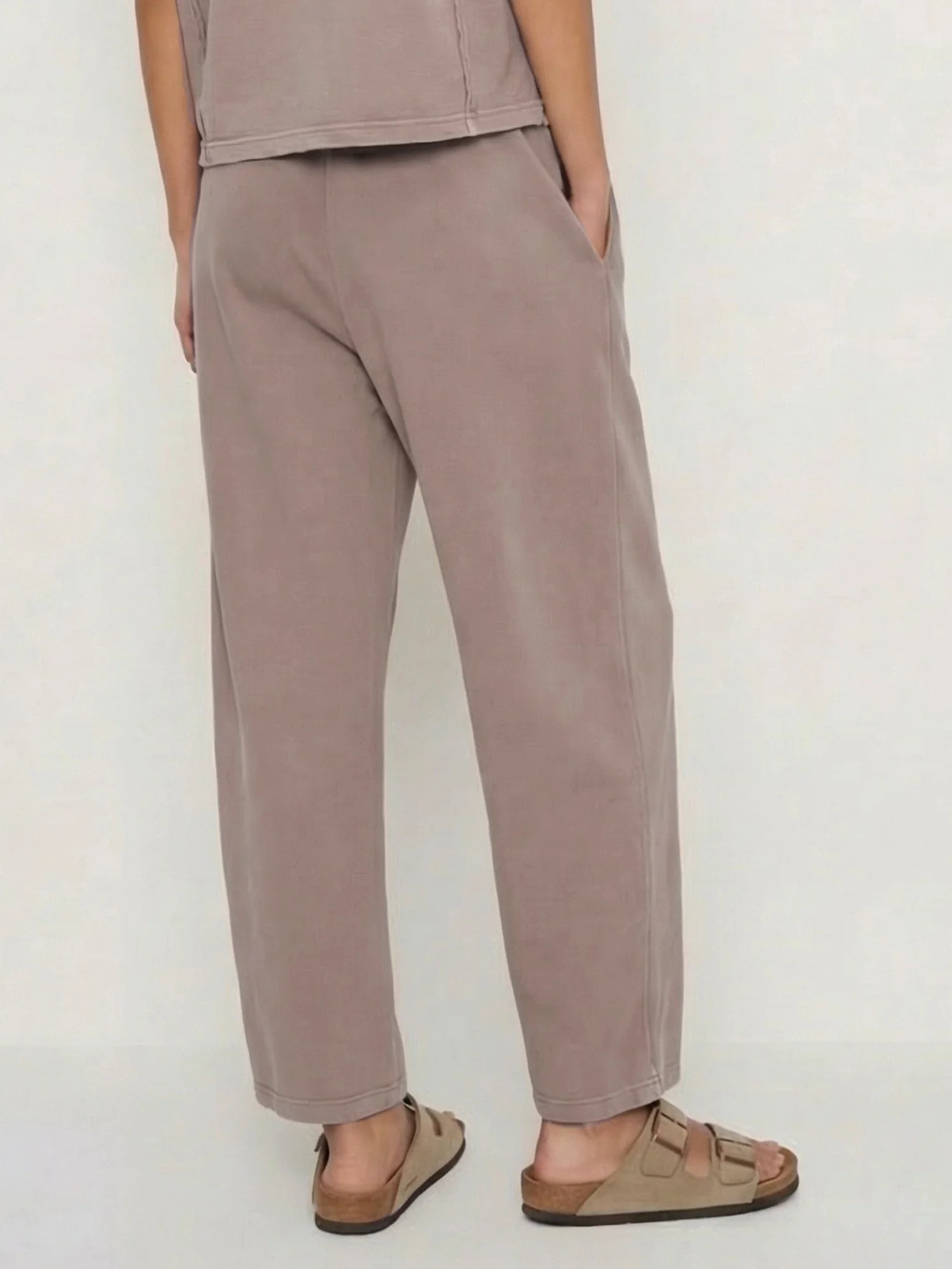 Mineral Wash Wide Leg Lounge Pant - Image 4