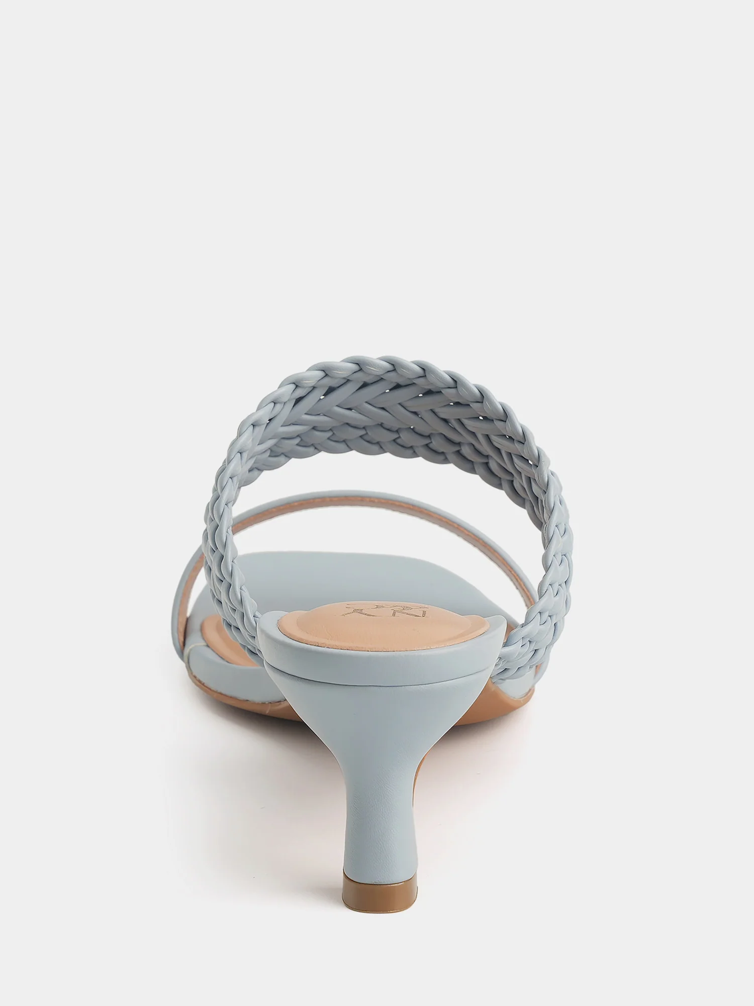 Gretchen Braided Kitten Heel Slide Sandals - Image 12