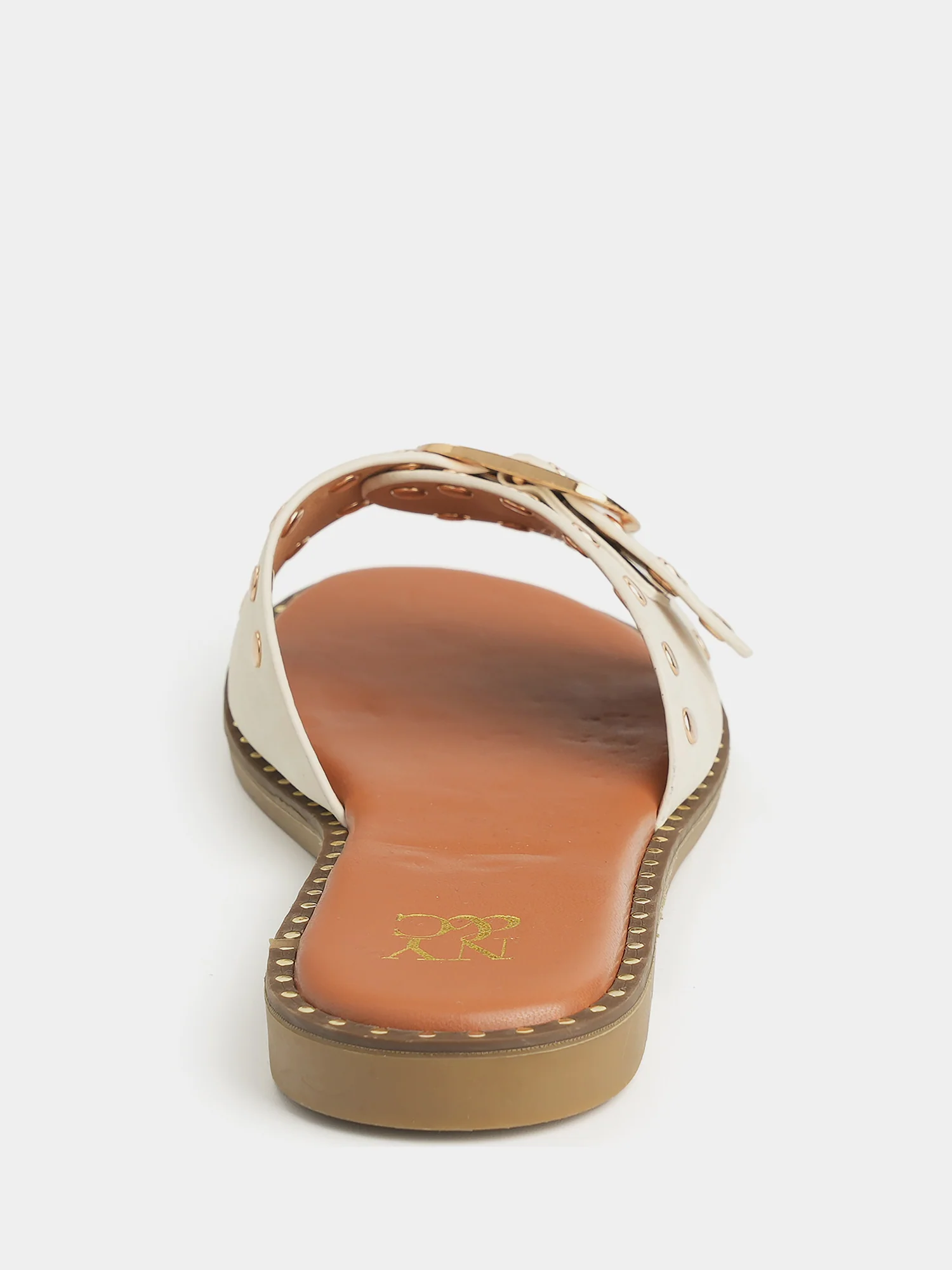Westly Buckle Stud Slide Sandals - Image 11