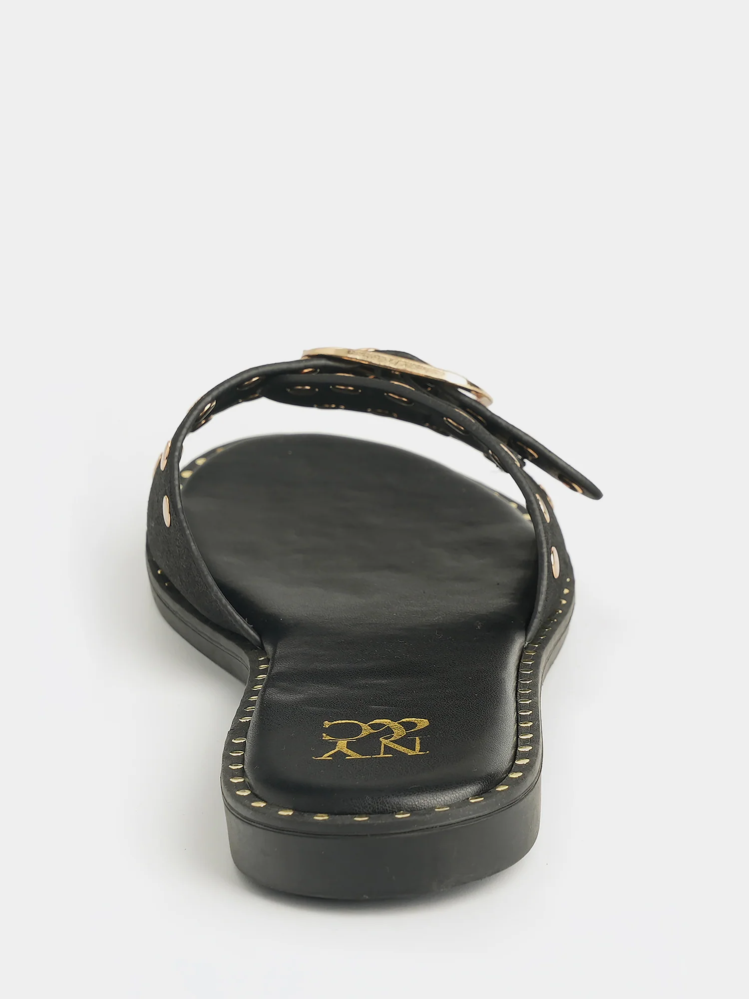 Westly Buckle Stud Slide Sandals - Image 5
