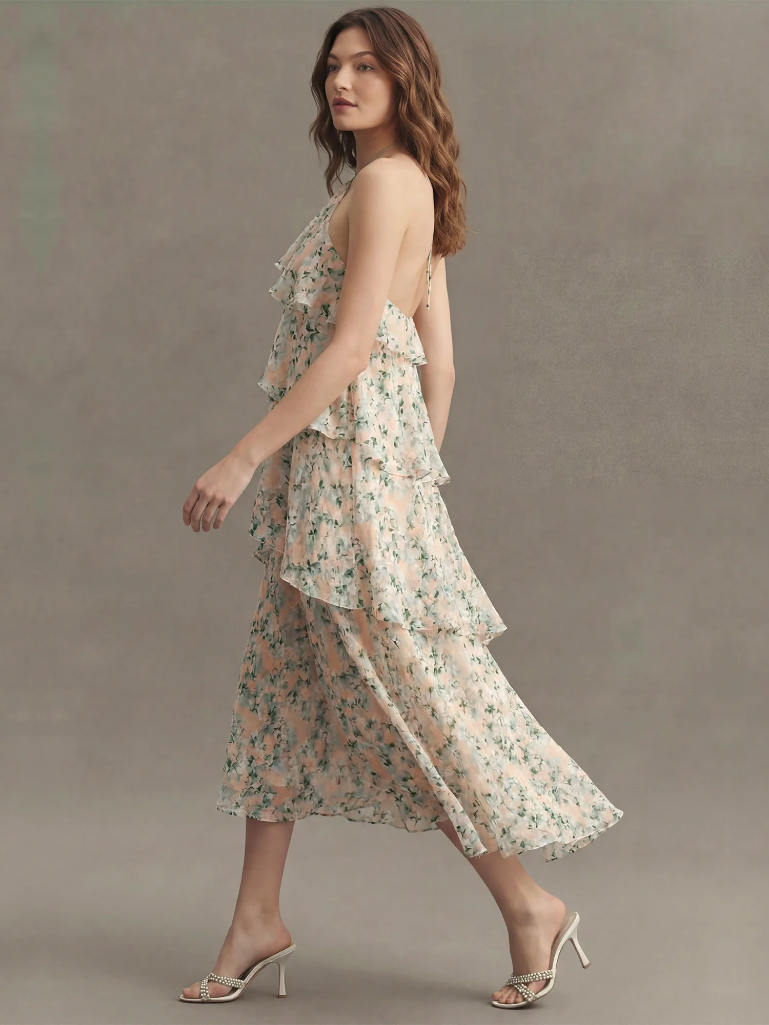 Opal Floral Tiered Maxi Dress - Image 4