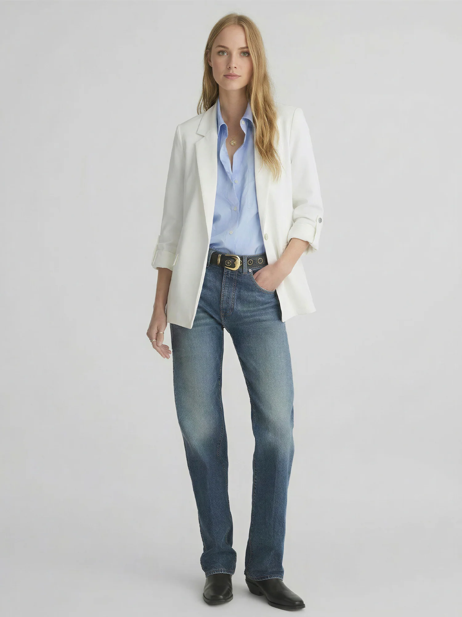 Roll Cuff Vertigo Classic Blazer - Image 9